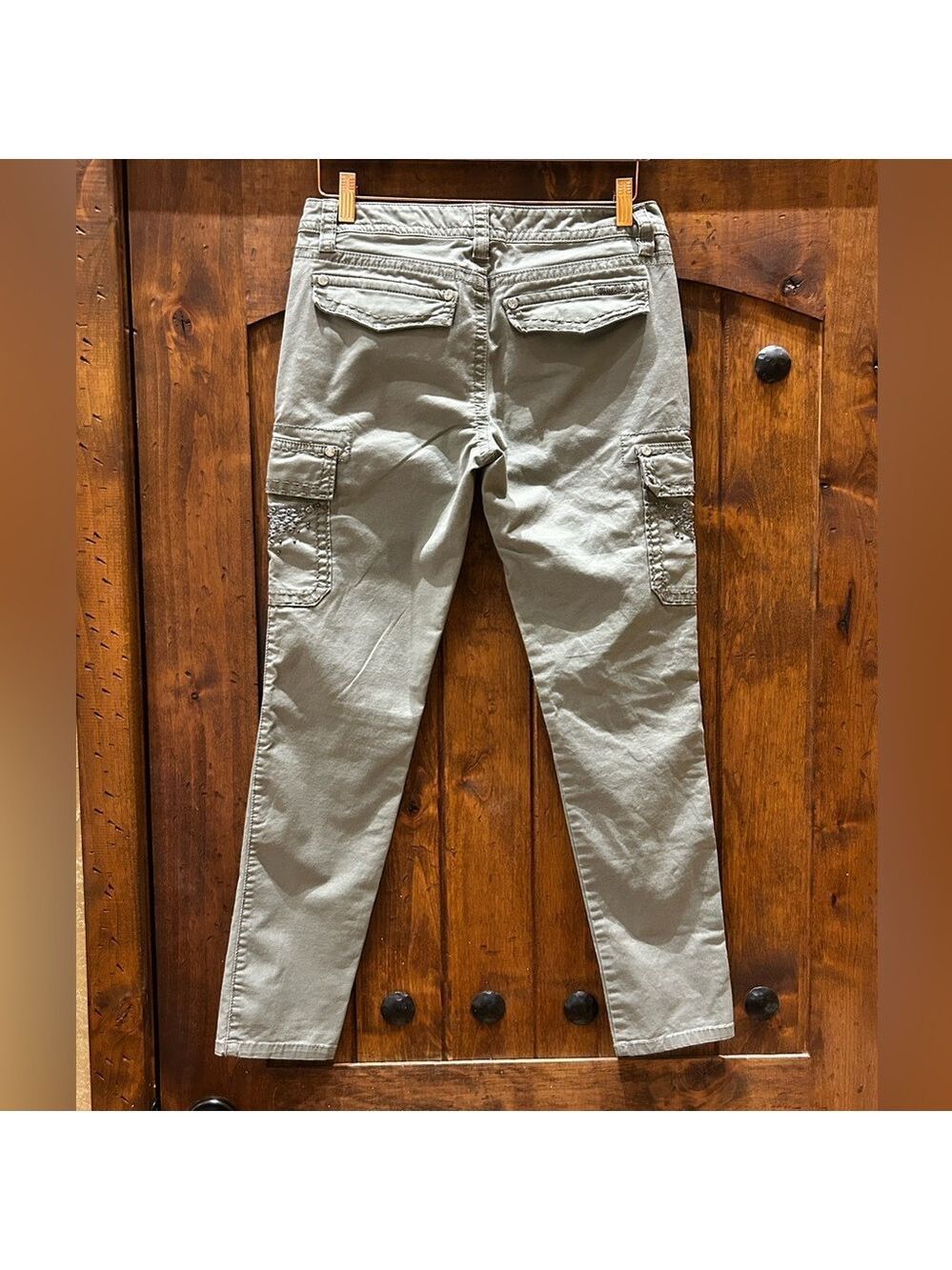 Miss Me Sage Green Cargo Pants, Size 29 - Picture 4 of 10